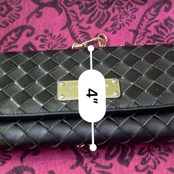 Michael Kors Black Leather Clutch With Chain - Picture 12 of 14